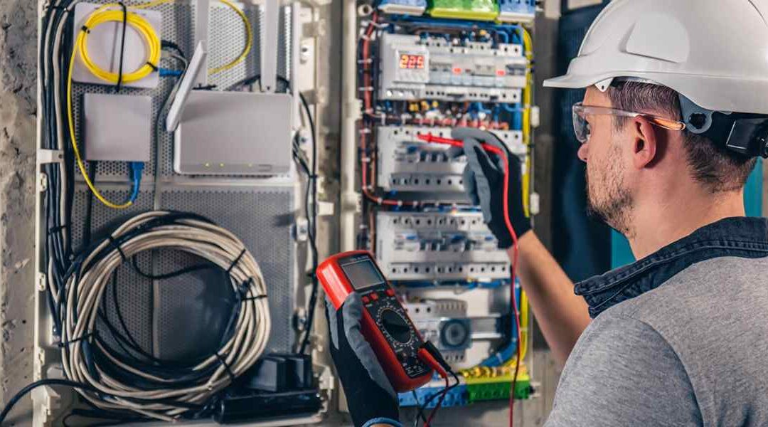 Commercial electrical work supporting rooftop HVAC equipment
