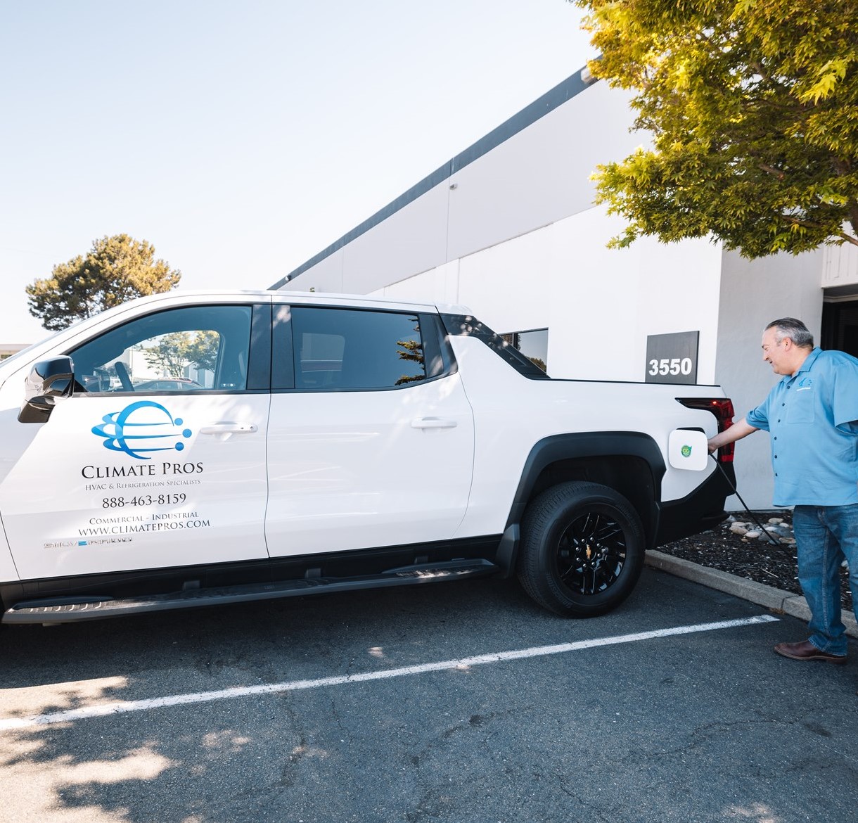 Climate Pros electric vehicle