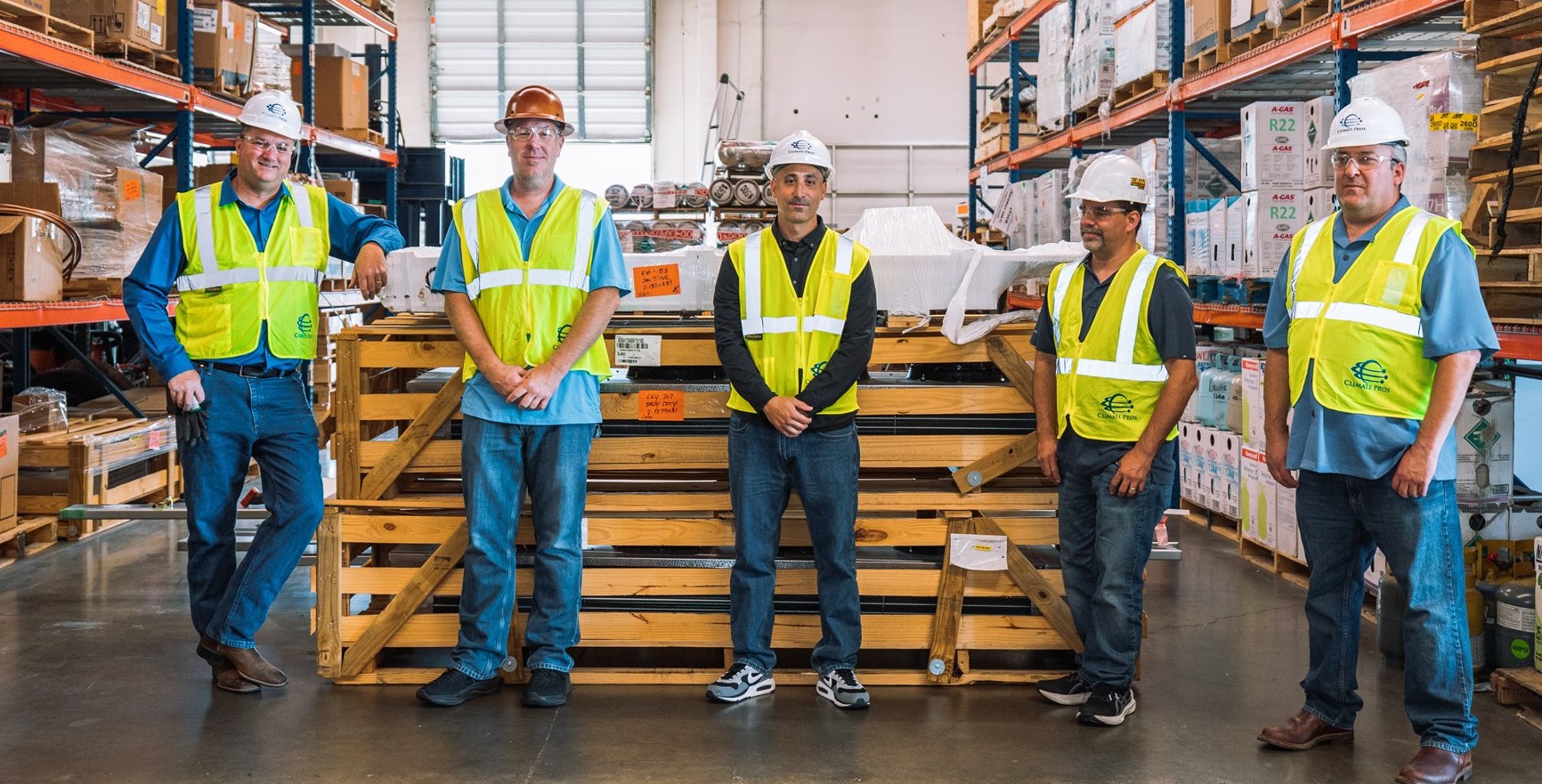 Climate Pros HVAC technician team