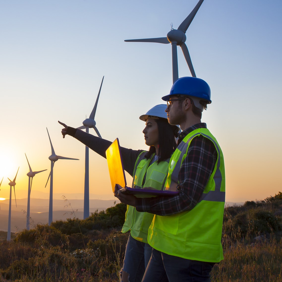 Climate Pros workers conducting energy audit for commercial refrigeration & HVAC systems