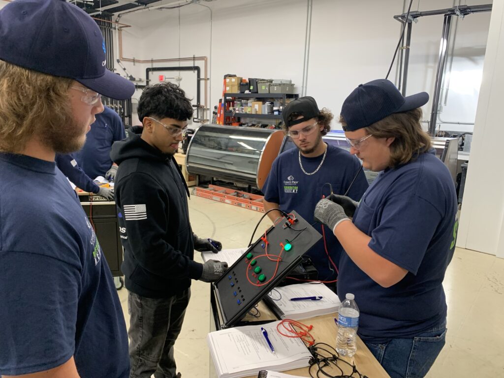 Career development for Climate Pros HVAC technician under training