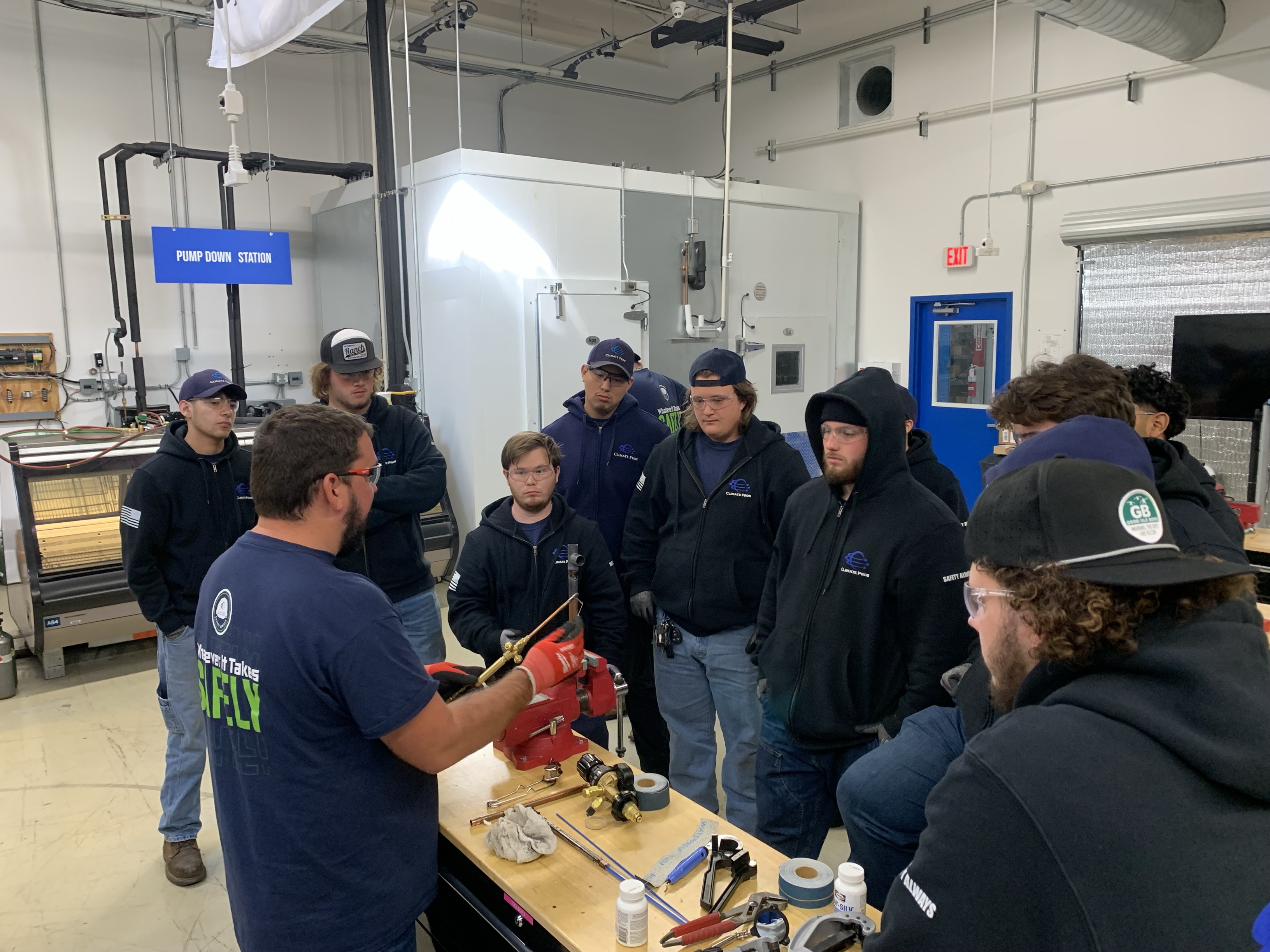 Refrigeration & HVAC technician training session
